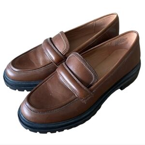 NWOB Madewell Bradley Leather Lugsole Loafers 8.5